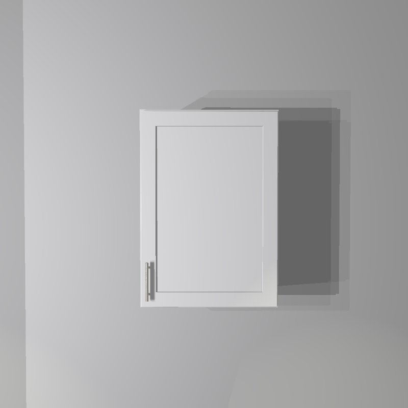 White Shaker Wall Cabinet - 21&quot;W x 30&quot;H
