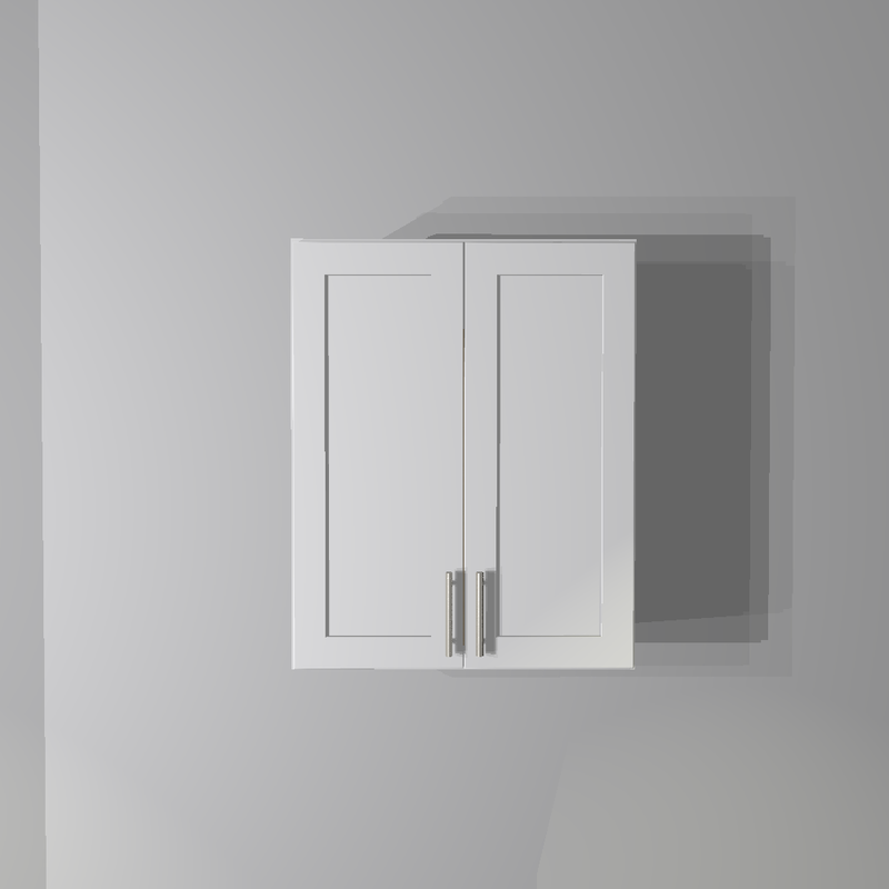 White Shaker Wall Cabinet - 24&quot;W x 30&quot;H