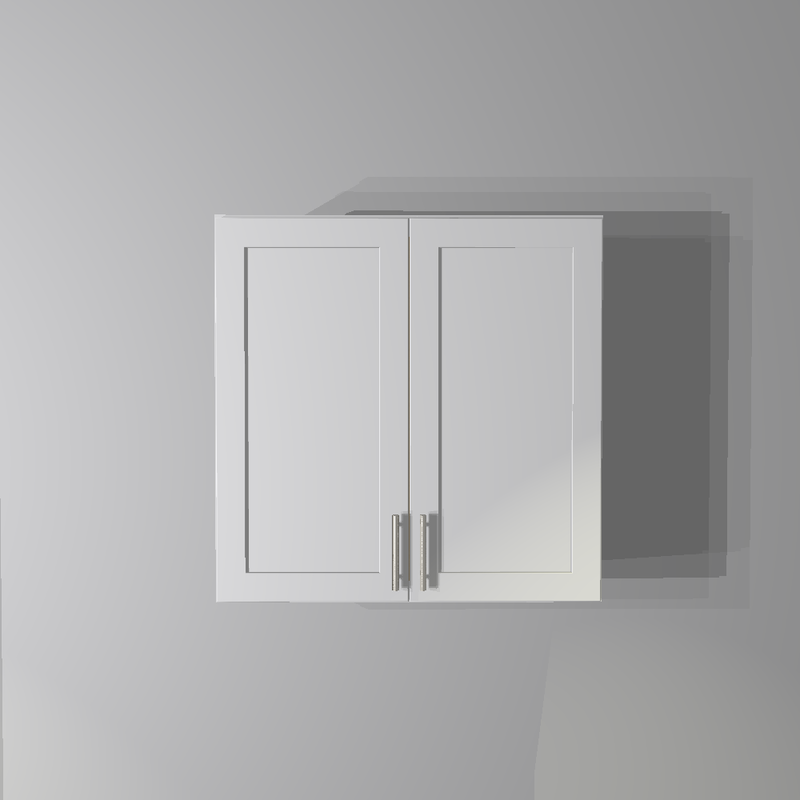 White Shaker Wall Cabinet - 30&quot;W x 30&quot;H