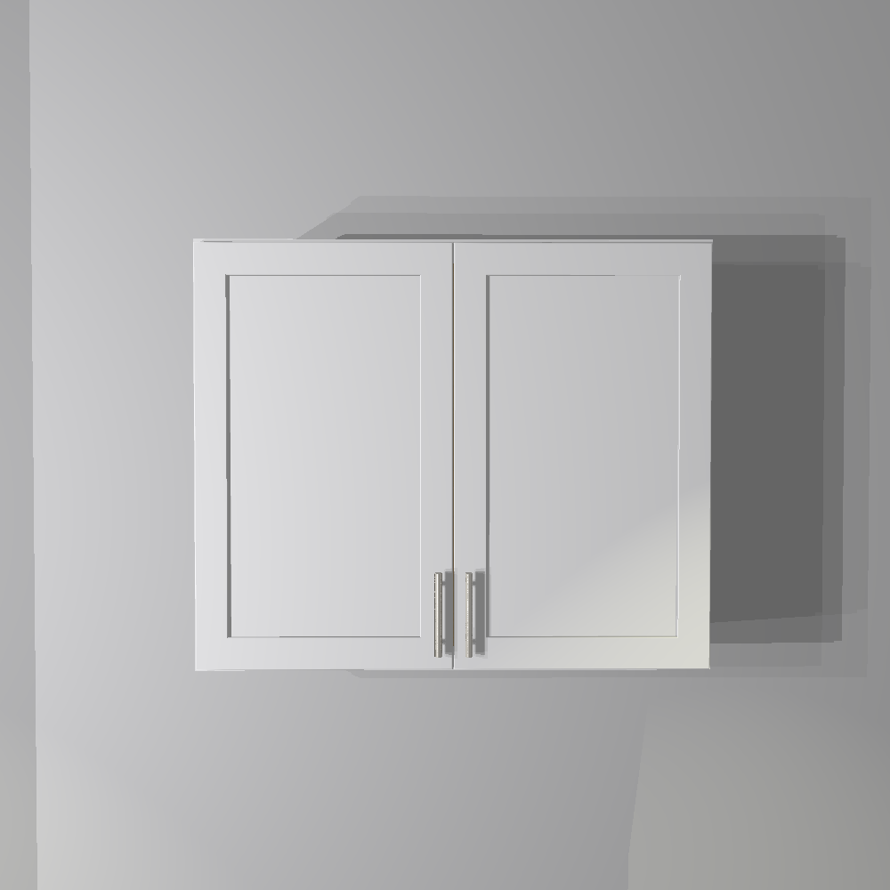 White Shaker Wall Cabinet - 36&quot;W x 30&quot;H
