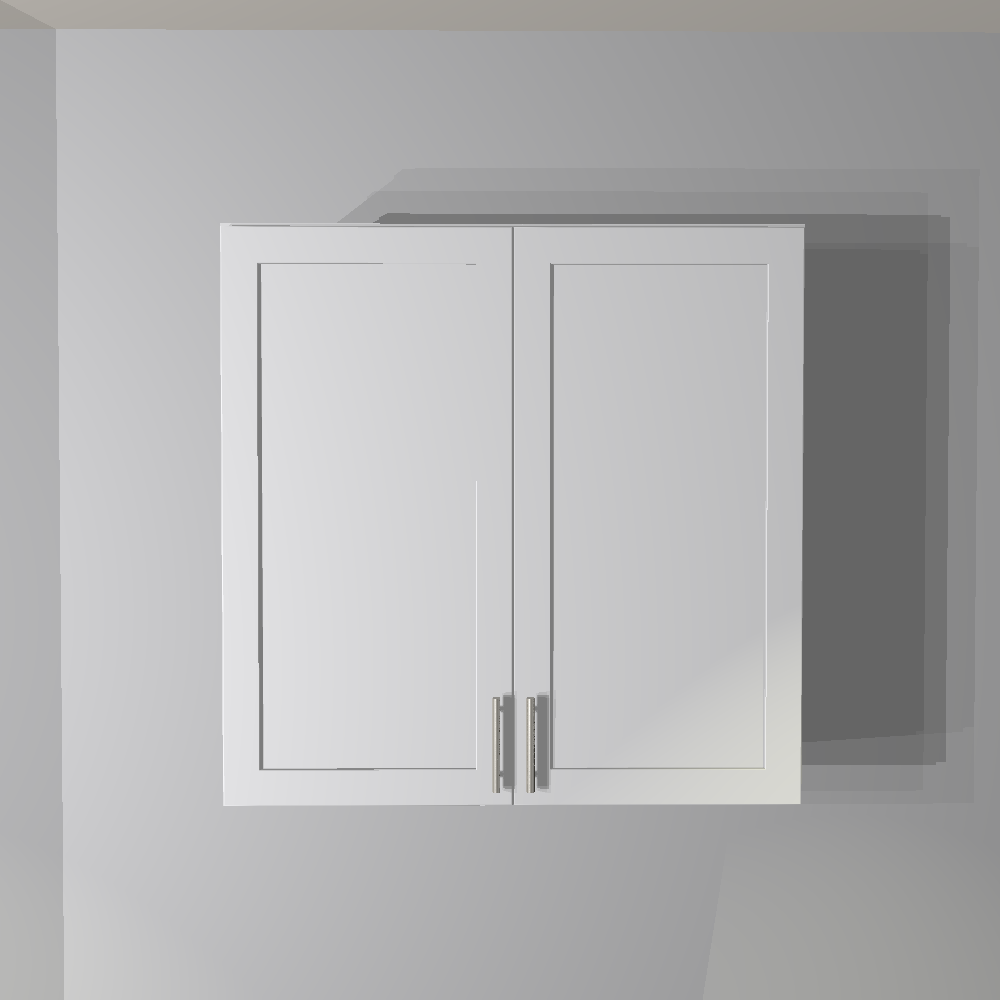 White Shaker Wall Cabinet - 36&quot;W x 36&quot;H