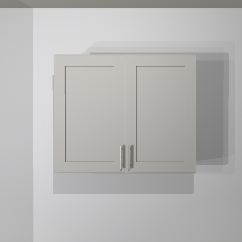 Fossil Grey Shaker Wall Cabinet - 36&quot;W x 30&quot;H