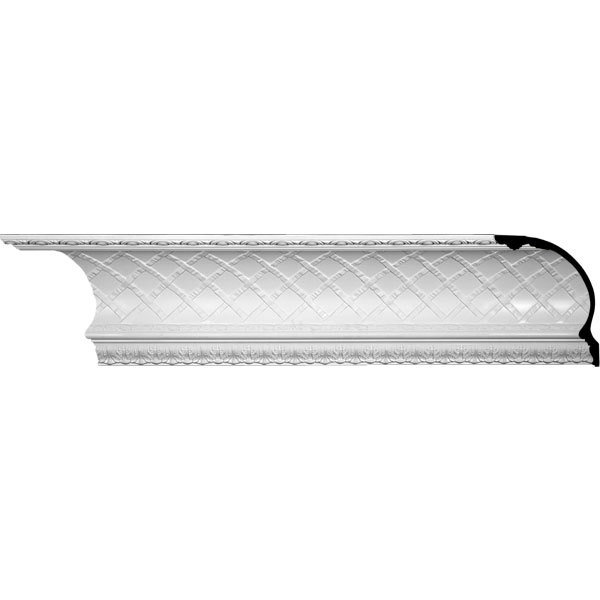 Brighton Crown Molding - 12&quot;H X 15 3/8&quot;P X 19 1/4&quot;F X 96&quot;L