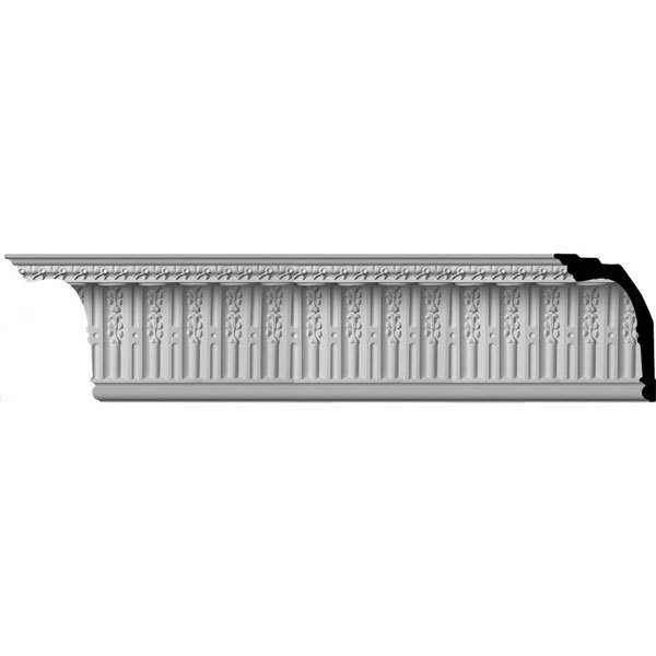 Springtime Crown Molding - 11 3/8&quot;H X 8 1/8&quot;P X 13 7/8 &quot;F X 96&quot;L