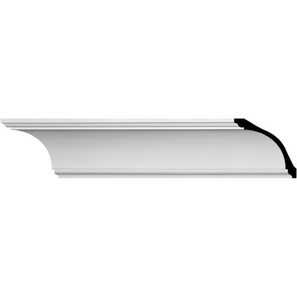 Dublin Crown Molding - 8 3/4&quot;H X 8 3/4&quot;P X 12 3/8&quot;F X 96&quot;L