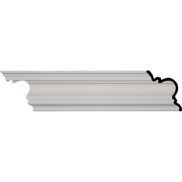Devon Crown Molding - 7-1/4&quot;H X 7 1/8&quot;P X 9 7/8&quot;F X 96 1/8&quot;L