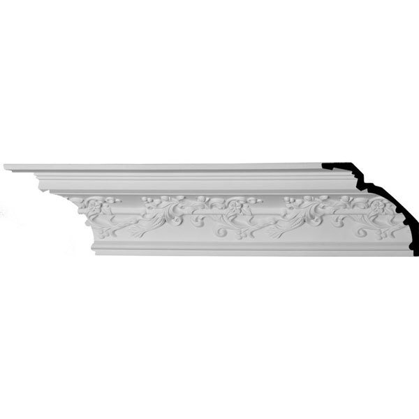 Southampton Crown Molding - 6 1/4&quot;H X 6 1/4&quot;P X 8 7/8&quot;F X 94 1/2&quot;L