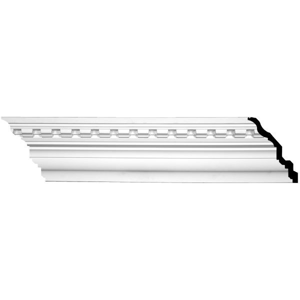 Dentil Crown Molding - 7 7/8&quot;H X 6 3/8&quot;P X 10 1/8&quot;F X 94 1/2&quot;L