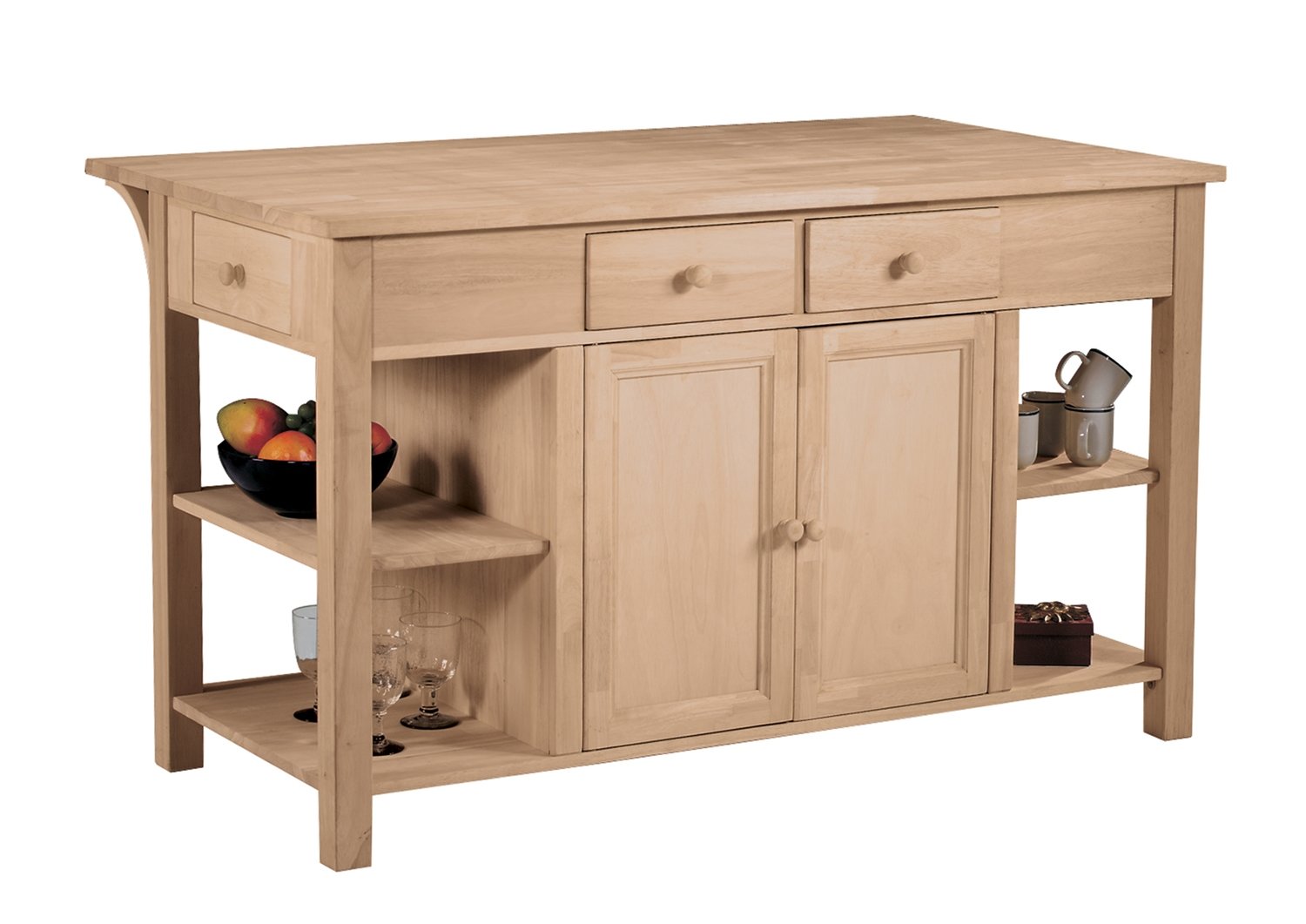 Super Kitchen Center with Breakfast Bar - Assembled