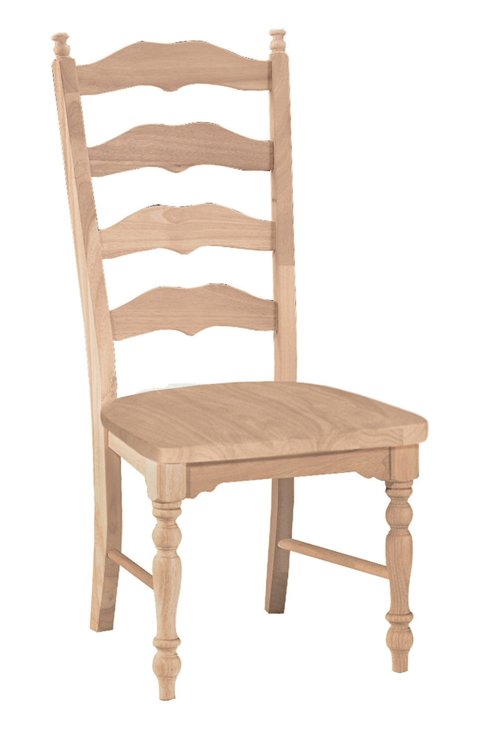 Maine Ladderback with Wood Seat - Assembled
