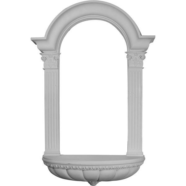 Hillsborough Polyurethane Niche: Surface Mount - 27 1/2&quot; W X 45 3/4&quot; H X 7 1/4&quot; D