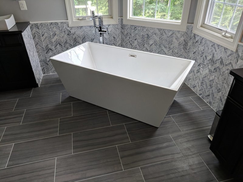 Freestanding Square Bathtub