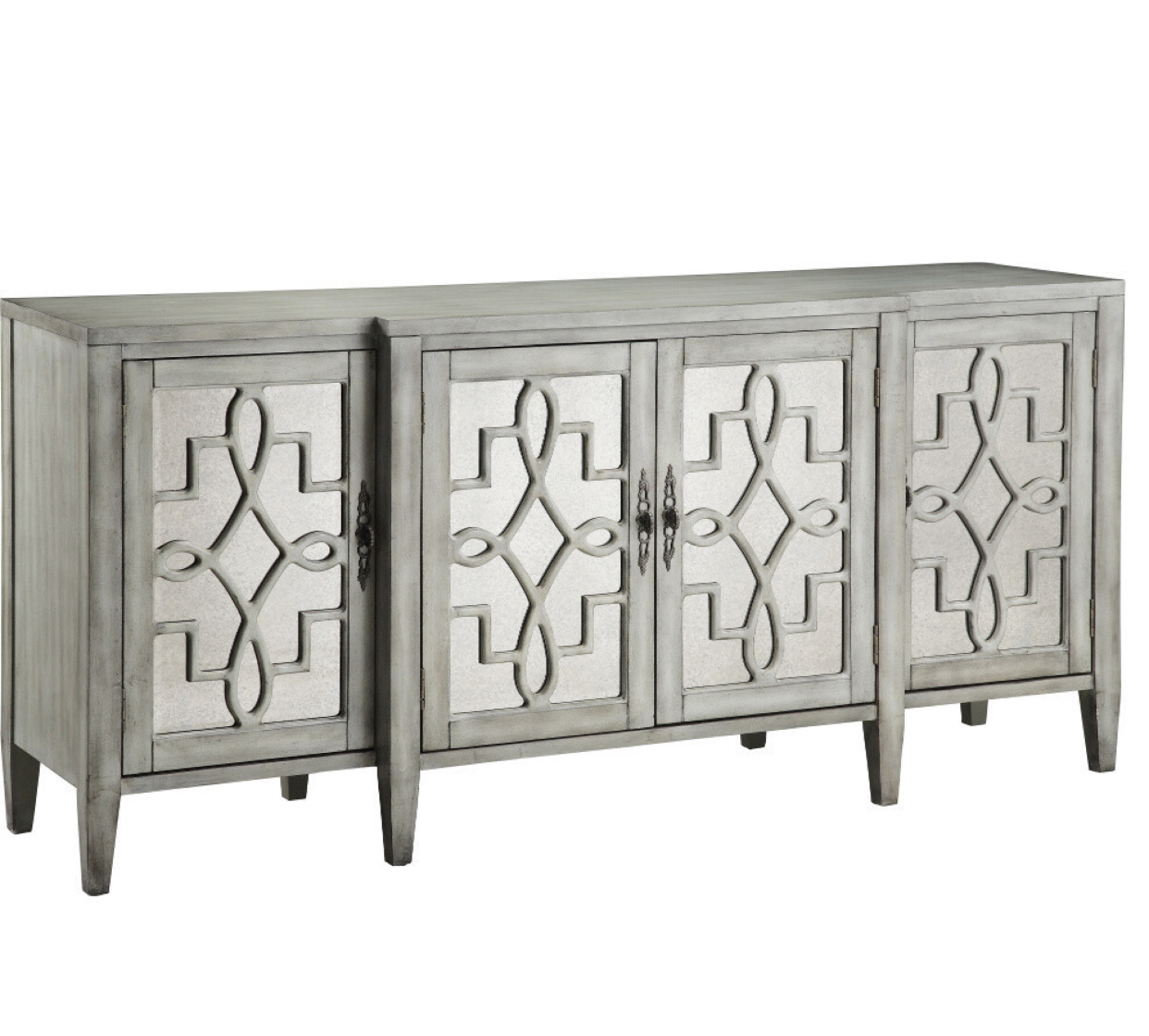 Sideboard with mirrored glass