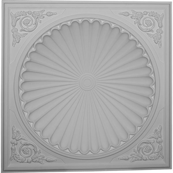 Odessa Polyurethane Ceiling Dome - 38 1/2&quot; OD X 30 3/4&quot; ID X 6 1/2&quot; D