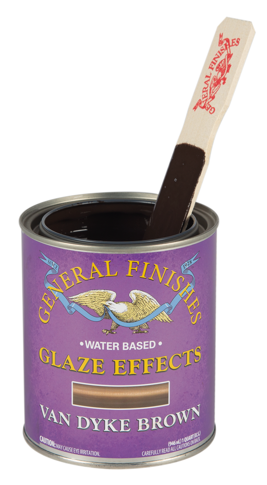 Van Dyke Brown Glaze Effects