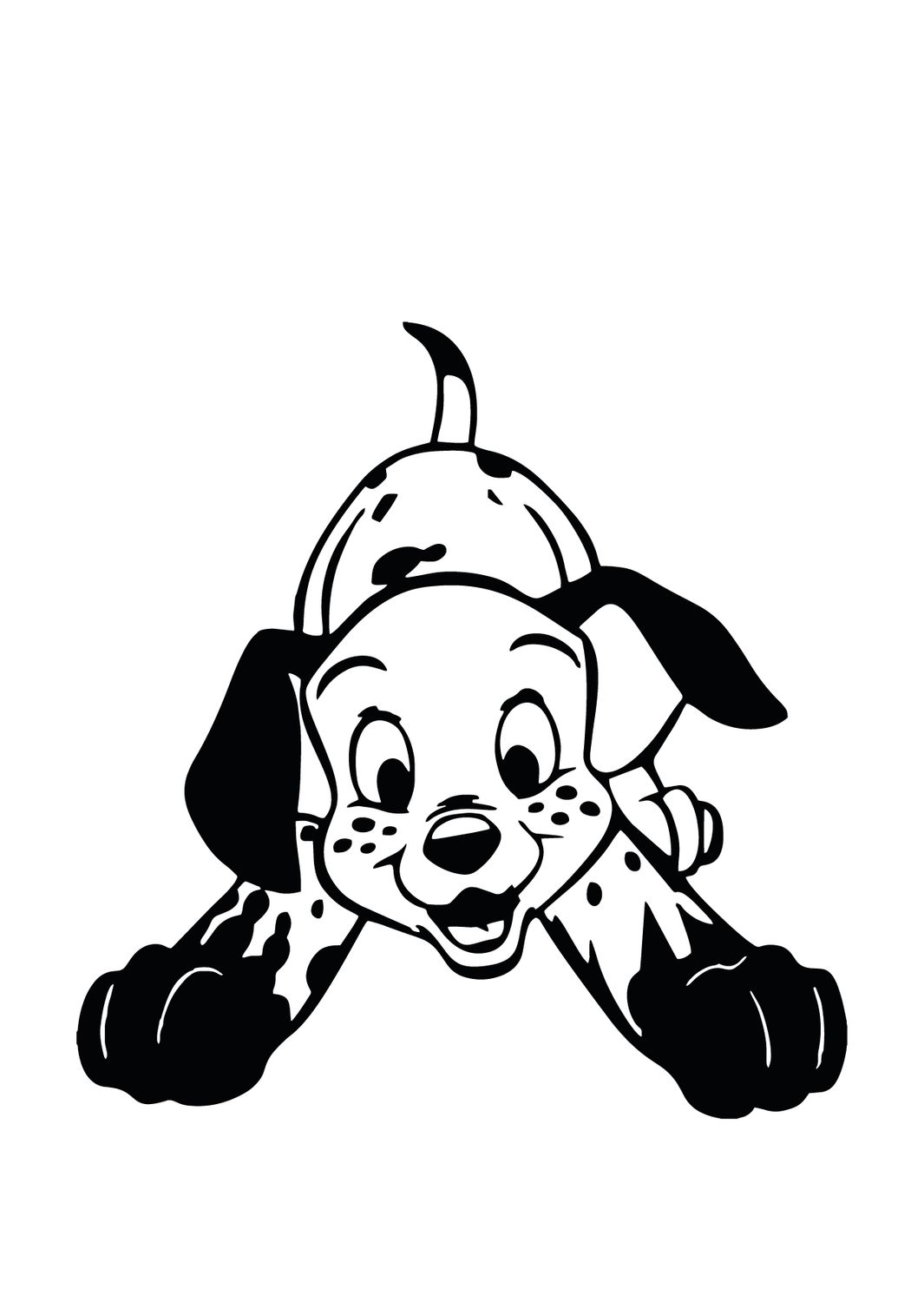 Postkarte Dirty Dalmatian