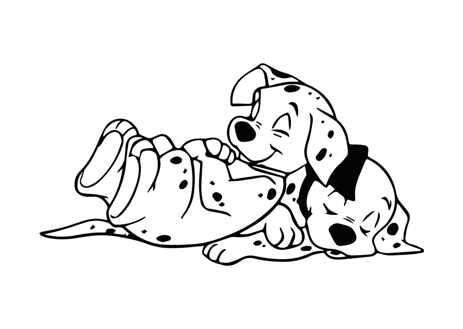 Postkarte Dalmatian Friends