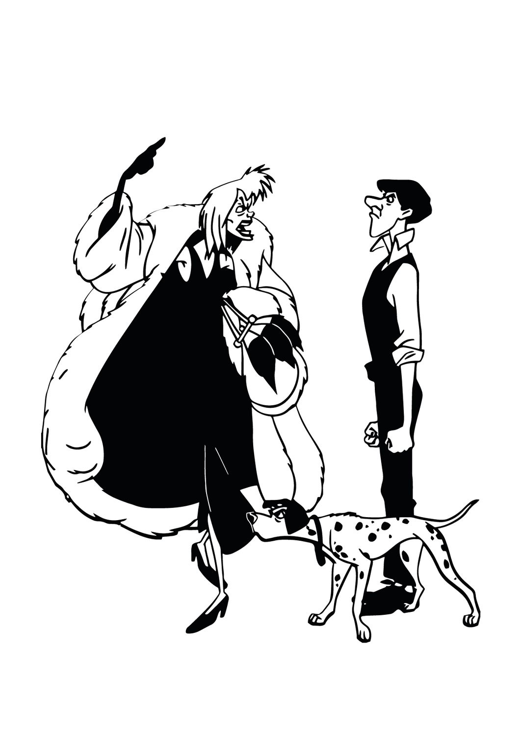 Postkarte Cruella