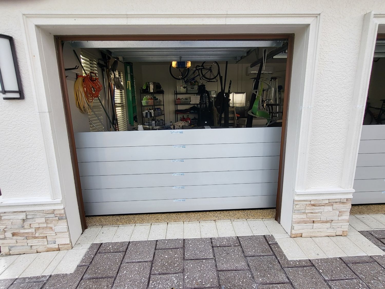 39" Set of Aluminum Flood Barrier Inside Brackets