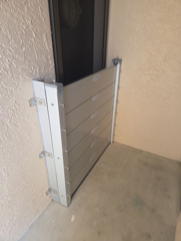 39" Set of Aluminum Flood Barrier Outside Brackets