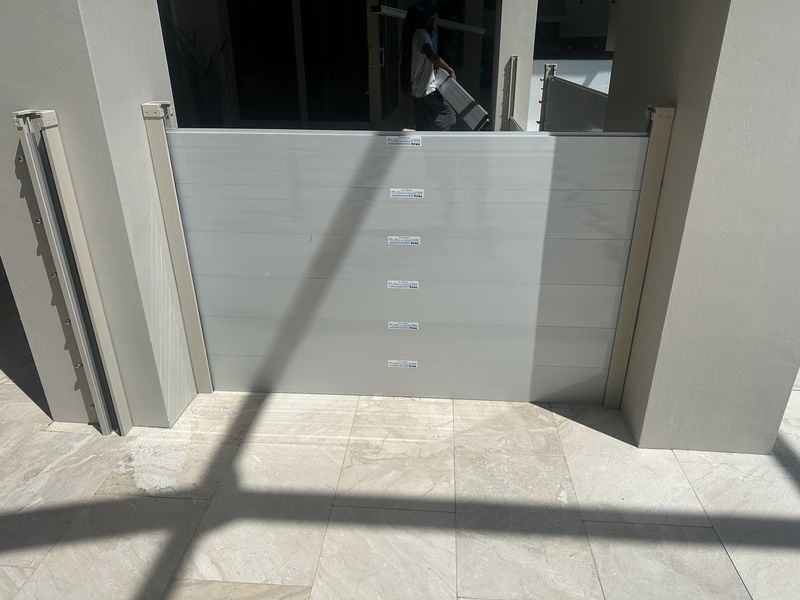 31" Set of Aluminum Flood Barrier Inside Brackets