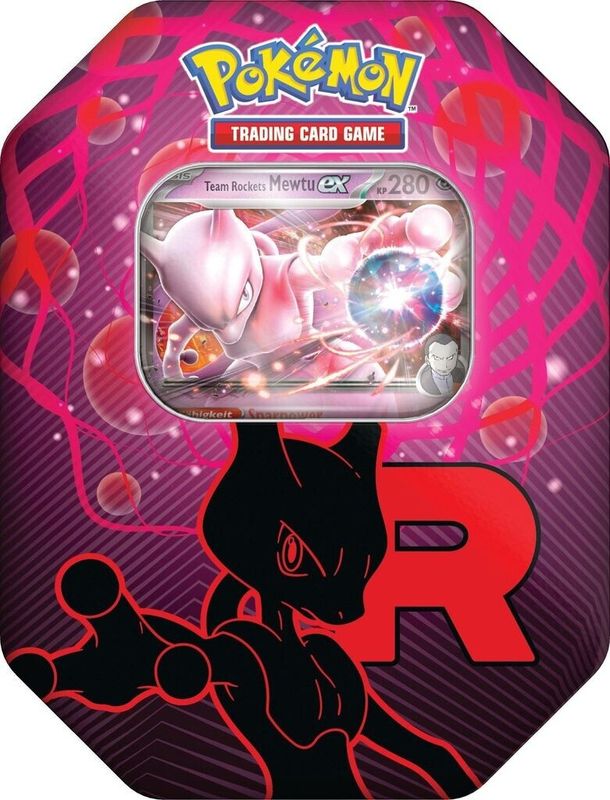 Pokemon - Team Rockets Mewtu ex - Tin Box
