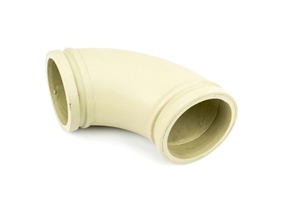 Elbow, 90°,  5&quot; Metric, Twin Wall, R180, Short