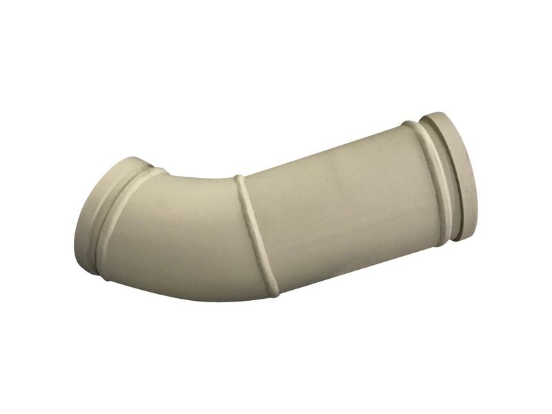 Elbow, 45°, 5&quot; Metric, Twin Wall, w/ 1 Extension