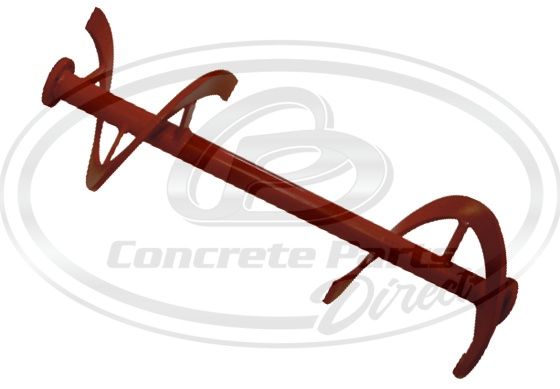 Auger Center Shaft, Connected Paddles