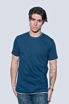 Básica doble color azul