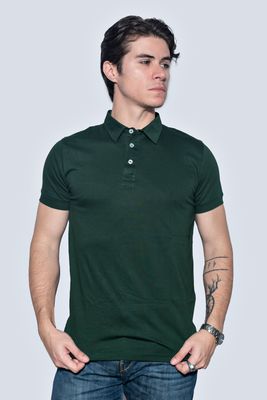Polo color verde bosque