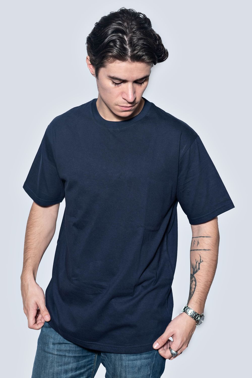 Oversize color azul marino