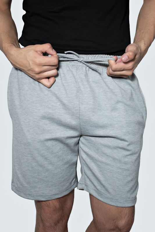 Short de Algodón color gris claro