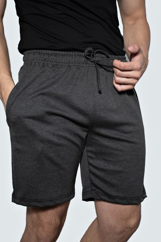 Short de Algodón color gris oscuro