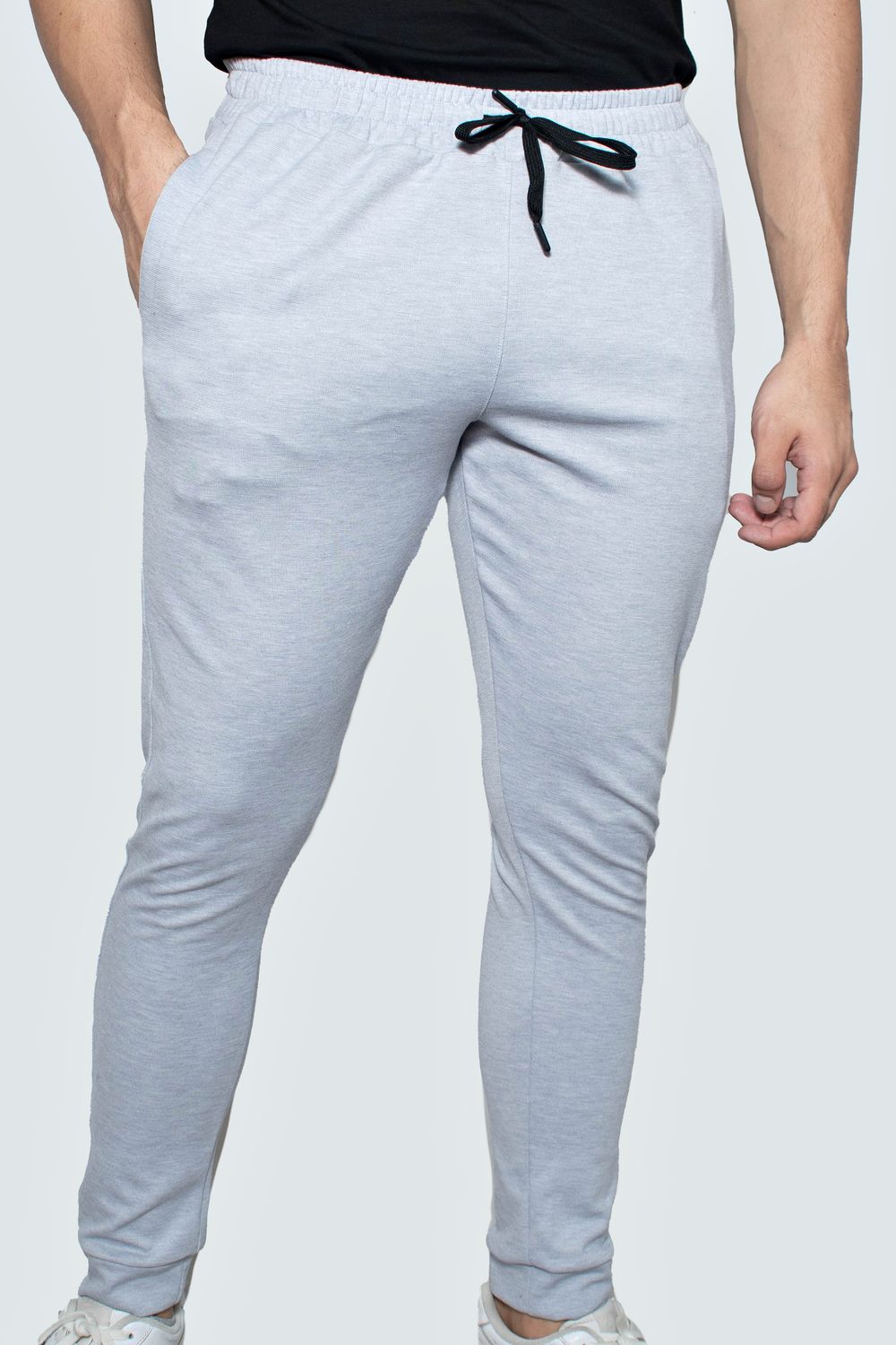 Joggers color gris claro