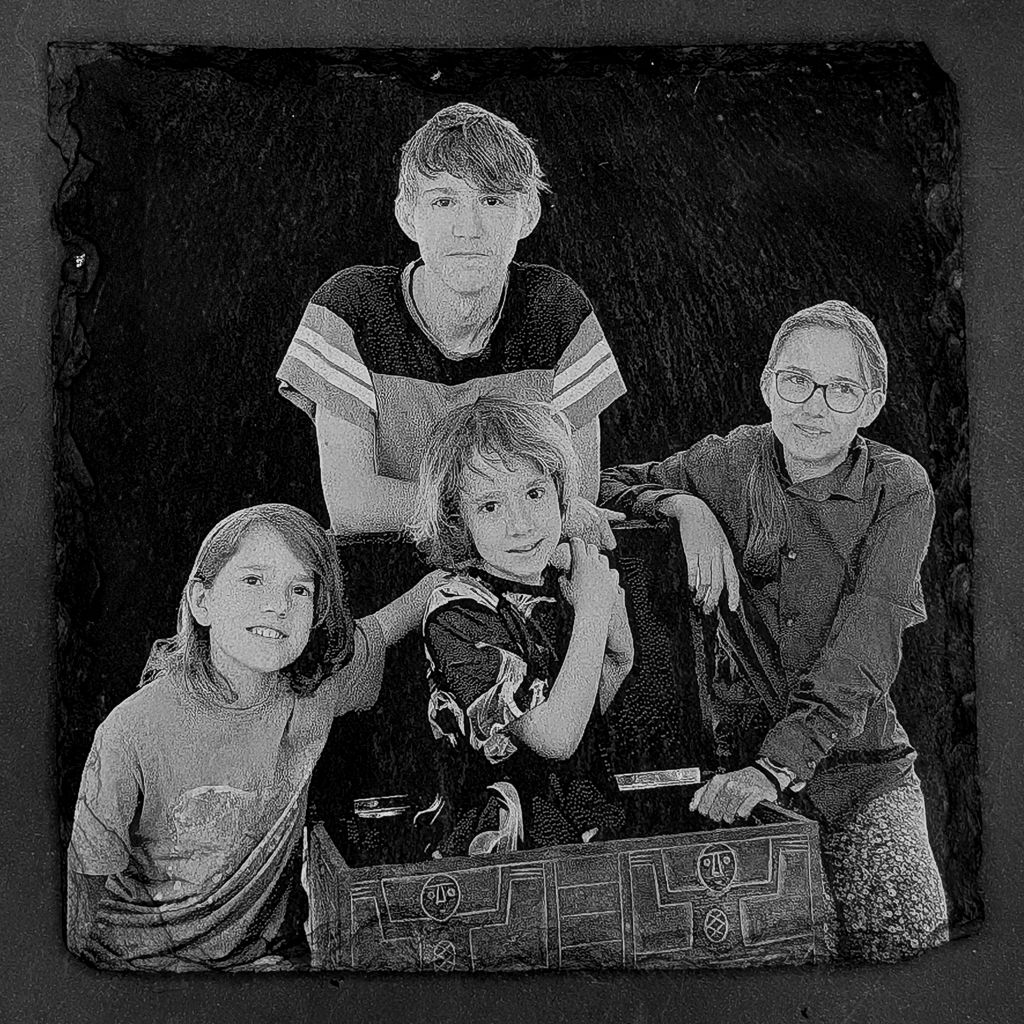 Leistenen onderzetter - Eigen foto of afbeelding