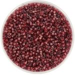 Miyuki Delica 11/0 - DB0280 - Cranberry Lined Crystal Luster