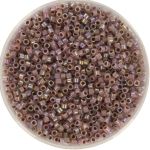 Miyuki Delica 11/0 - DB1749 - Cocoa Lined Opal Ab