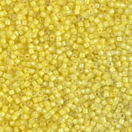 Miyuki Delica 11/0 - DB1776 - White Lined Yellow Ab