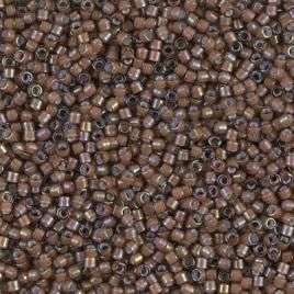 Miyuki Delica 11/0 - DB1790 - White Lined Sable Brown Ab