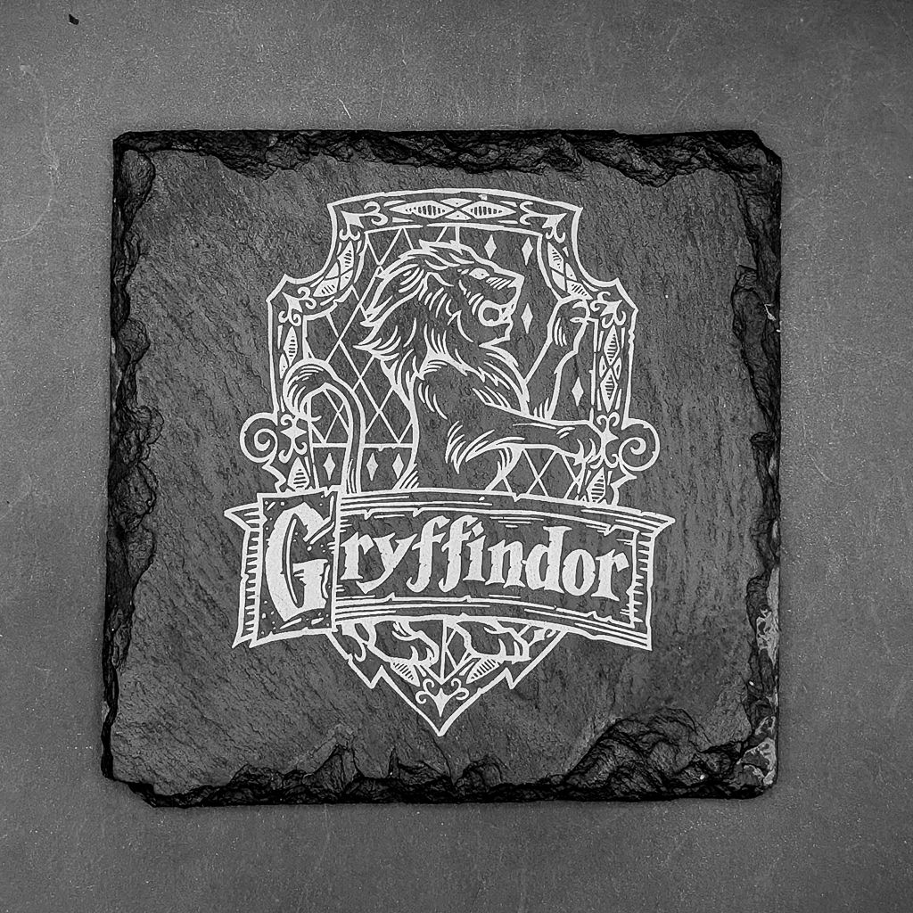 Leistenen onderlegger - Gravure van Harry Potter