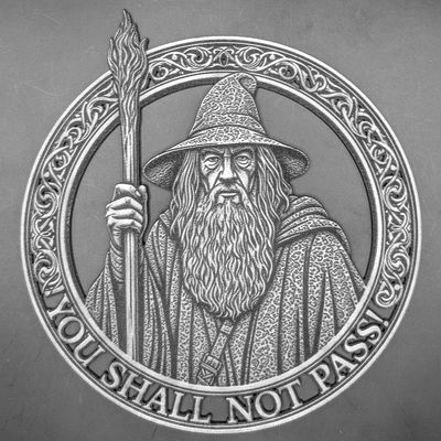 Decoratie - You shall not pass