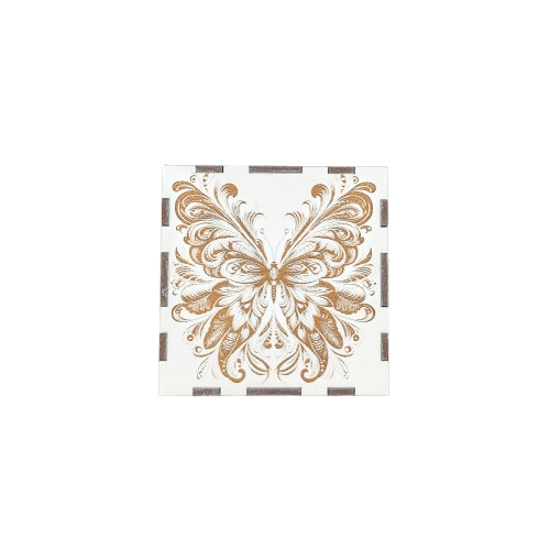 Vierkant doosje met vlinders 9x9x6