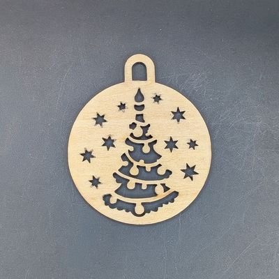 Kerstornament - Kerstboom 5 cm