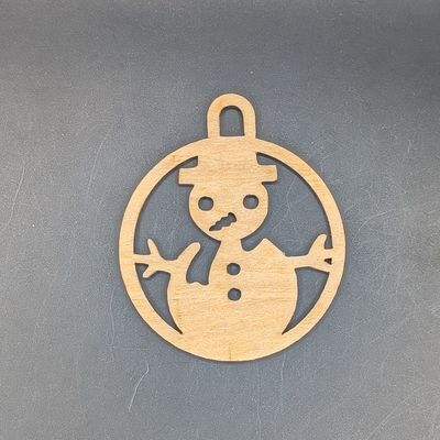Kerstornament - sneeuwman 5 cm