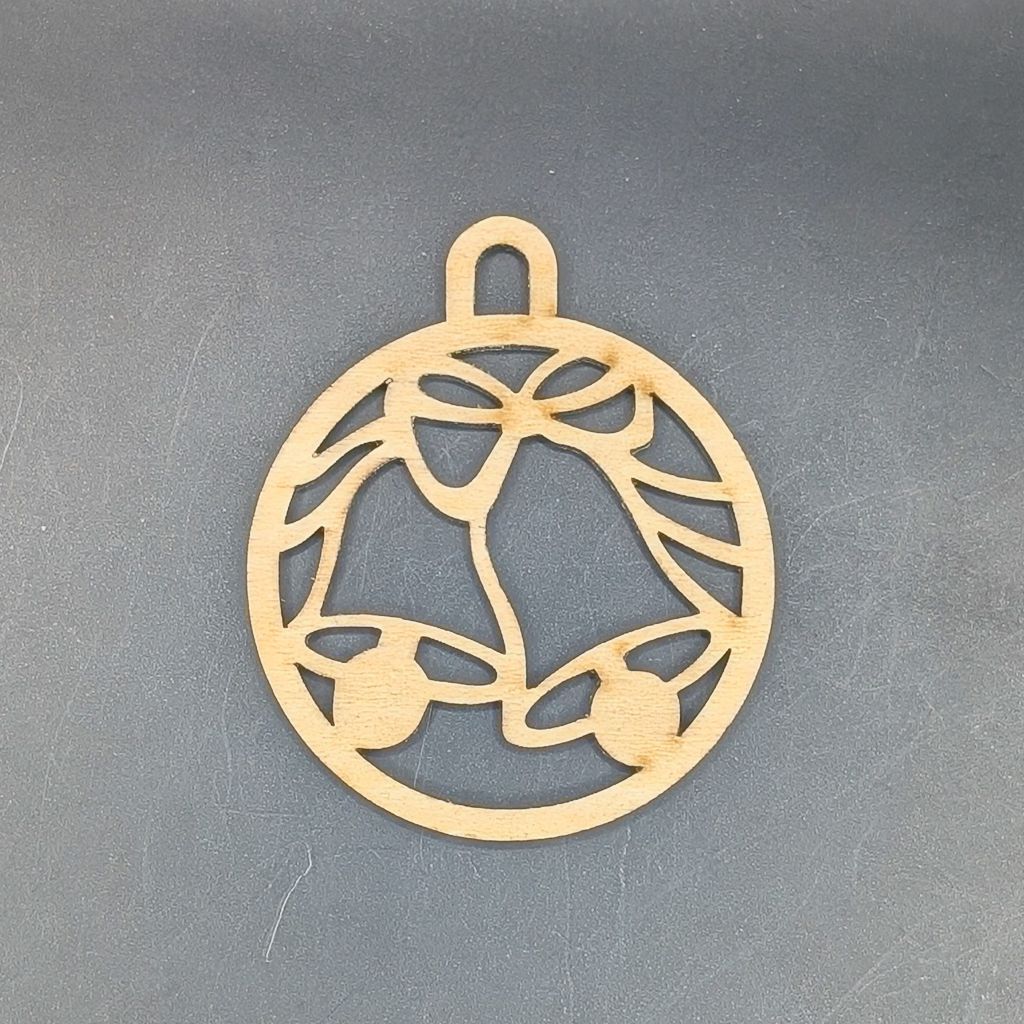 Kerstornament - klokken 5 cm
