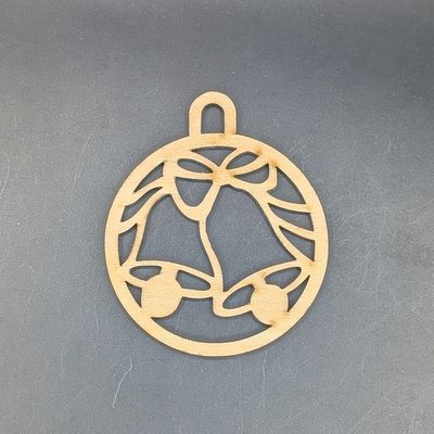 Kerstornament - klokken 5 cm