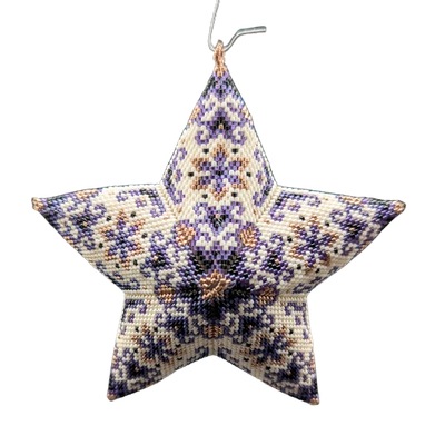 Peyote patroon - Vierkleurige grote ster 116 mm