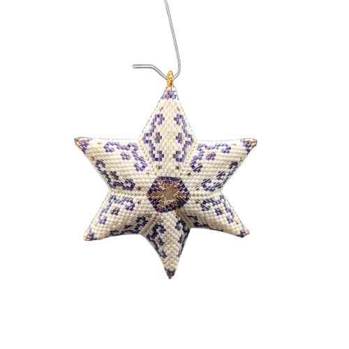 Peyote patroon - Zespuntige ster 79 mm