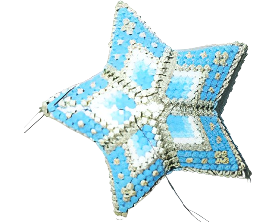 Peyote patroon – Kleine vierkleurige ster 50mm: De instapper